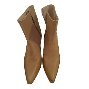 Jeffrey Campbell for Free People Tan Leather Wedge Boots Size 7